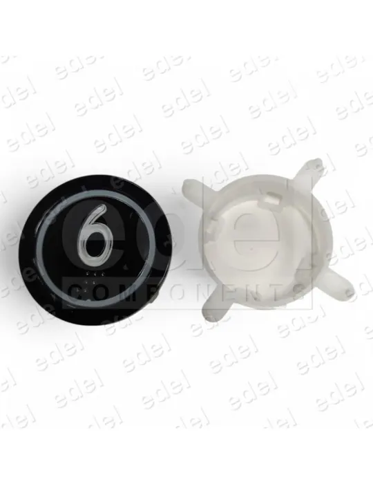 BOUTON EDEL REGLETA BLACK LUM. BLEU 6