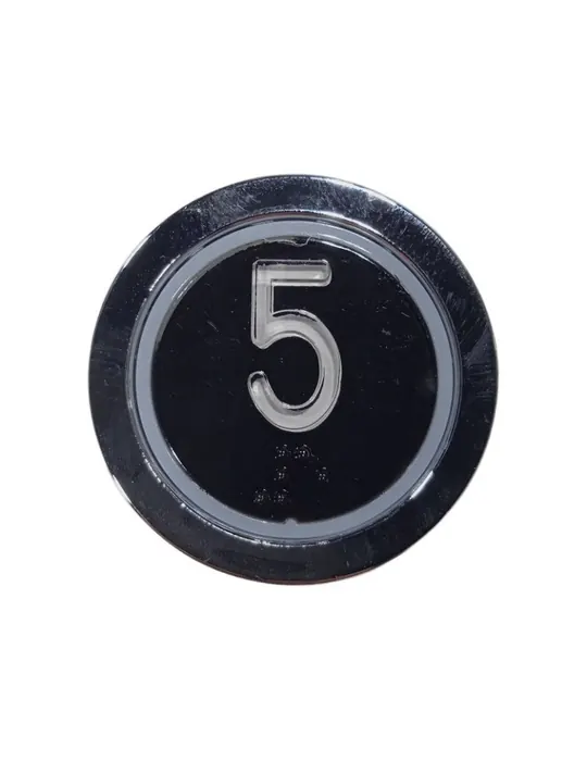 BOUTON EDEL BARRETTE CHROMÉE LUMINEUSE BLEU 5