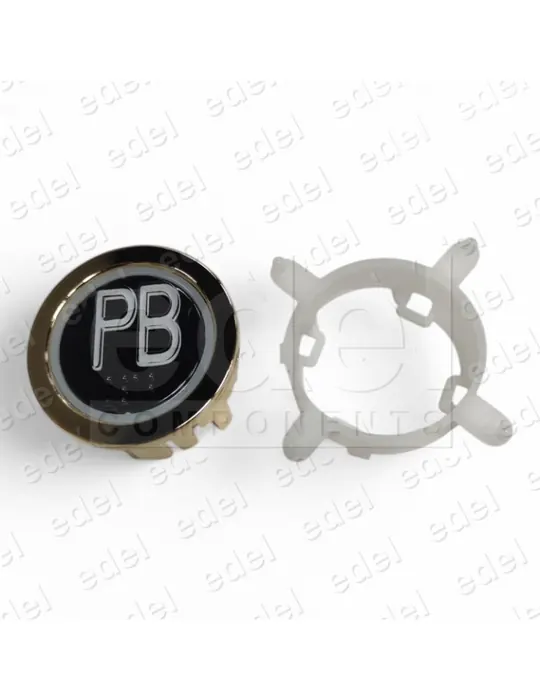 BOUTON EDEL REGLETA DORADO LUM. BLEU PB
