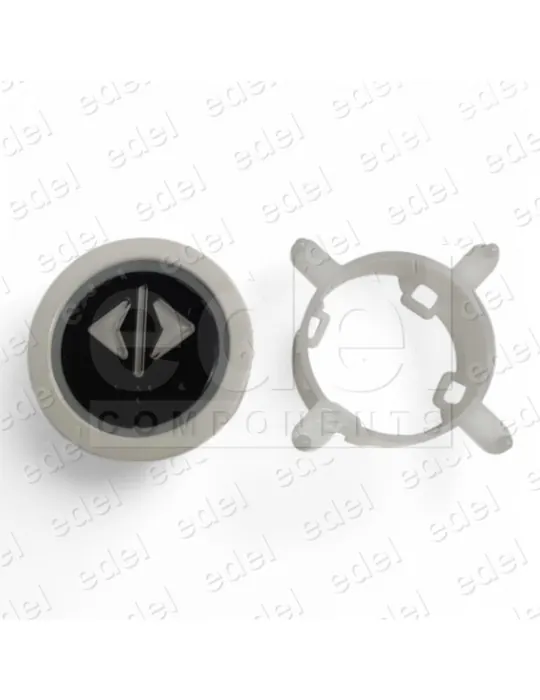 BOUTON EDEL REGLETA WHITE NON LUMINEUX OUVERTURE PORTES