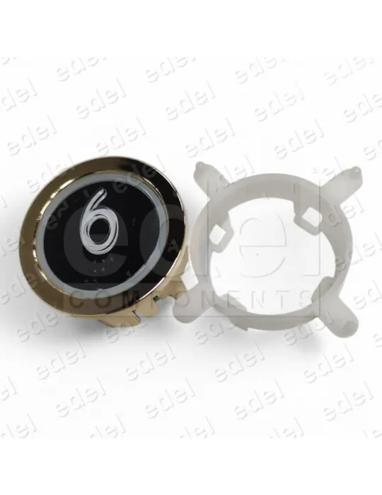 BOUTON EDEL REGLETA DORADO LUM. BLEU 6