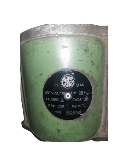 MOTEUR D'OPÉRATEUR DE PORTE OTIS 9550T TRIPHASÉ 220/380 V 750 TR/MIN